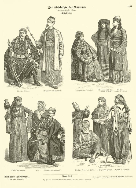 Costumes of the Near East by German School