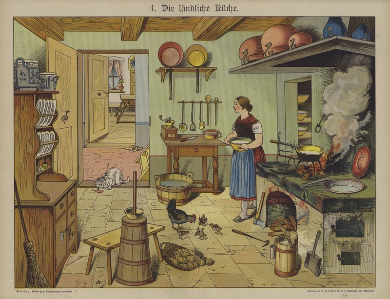 Country kitchen by German School