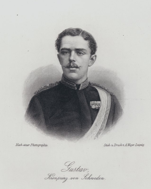 Crown Prince Gustaf of Sweden, the Future King Gustaf V by German School