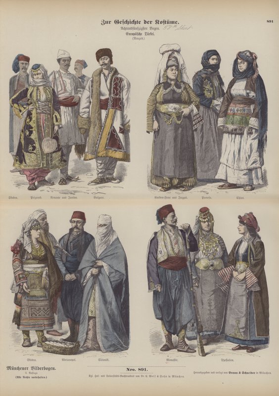 Eastern European Costumes by German School