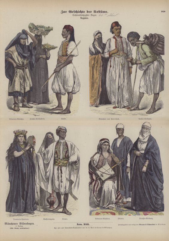 Egyptian Costumes by German School