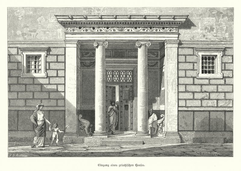 Entrance of an Ancient Greek house by German School