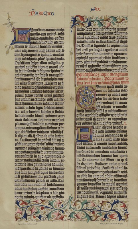 Facsimile of Johannes Gutenberg