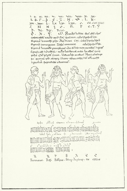 Facsimile of a page from De Temporibus (On Time) by the Venerable Bede by German School