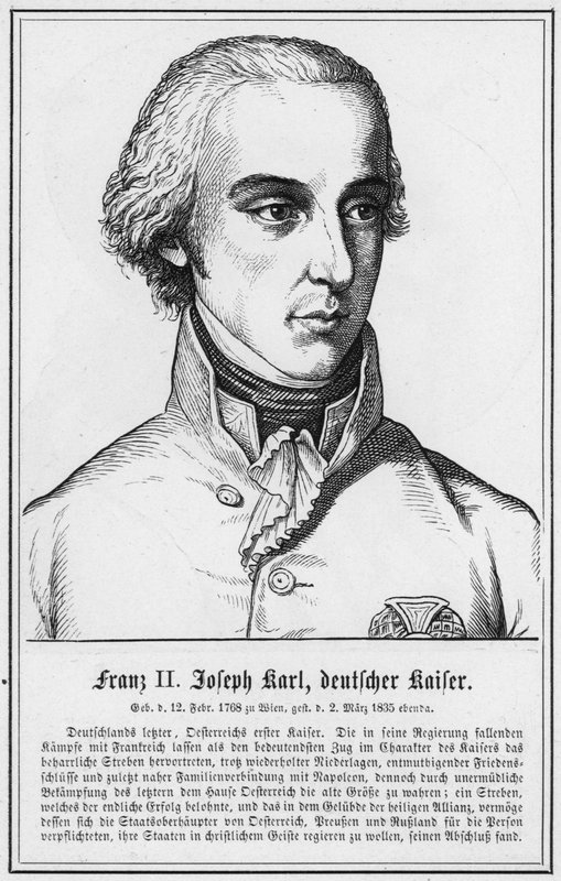 Franz II Joseph Karl, German Emperor by German School