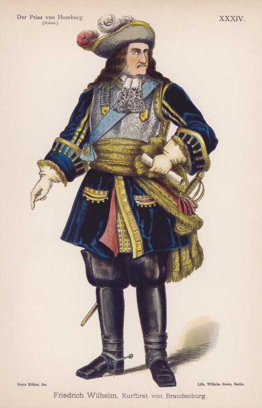 Friedrich Wilhelm, Duke of Brandenburg, from The Prince of Homburg by Heinrich von Kleist by German School