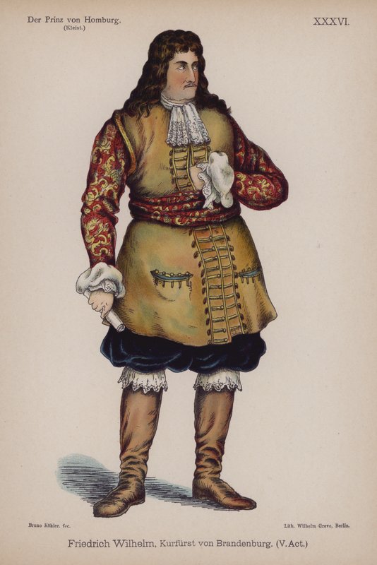 Friedrich Wilhelm, Duke of Brandenburg, from The Prince of Homburg by Heinrich von Kleist by German School