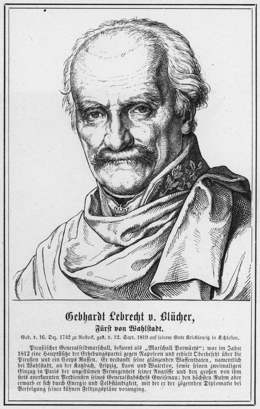 Gebhardt Lebrecht von Blucher, Prince of Wahlstadt by German School