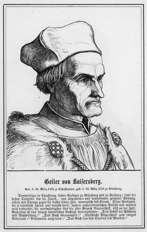 Geiler von Kaisersberg (engraving) by German School