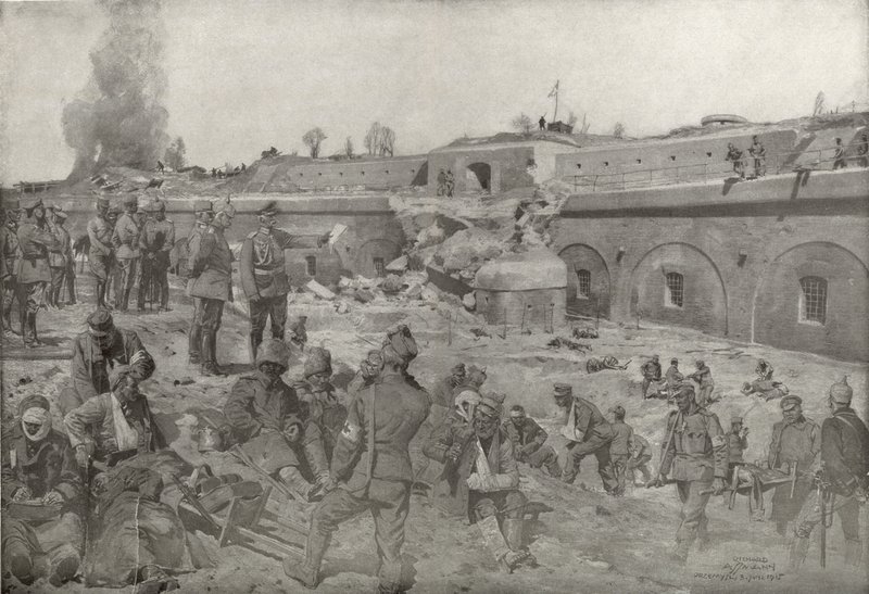 General Field Marshal von Mackensen Visiting Augenfort of Przemysl by German School