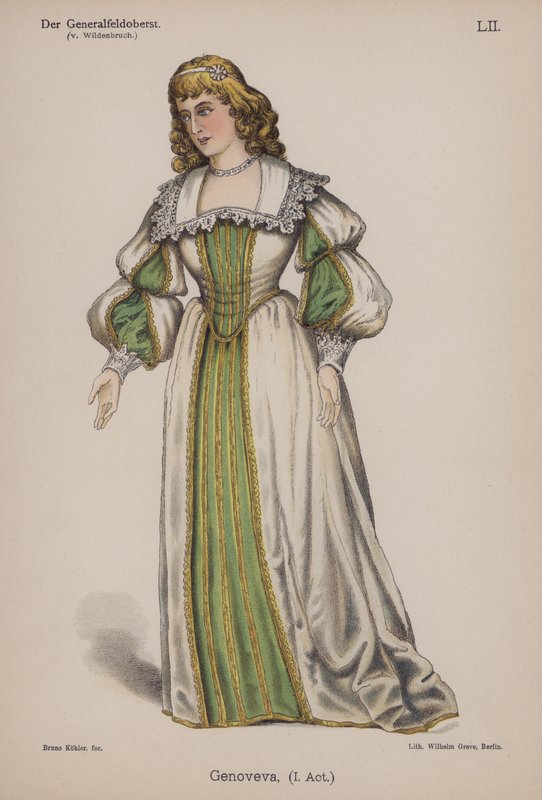 Genoveva, from Der Generalfeldoberst by Ernst von Wildenbruch by German School