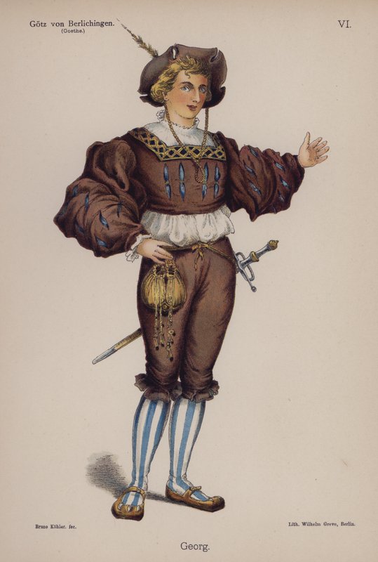 Georg, from Gotz von Berlichingen by Goethe by German School