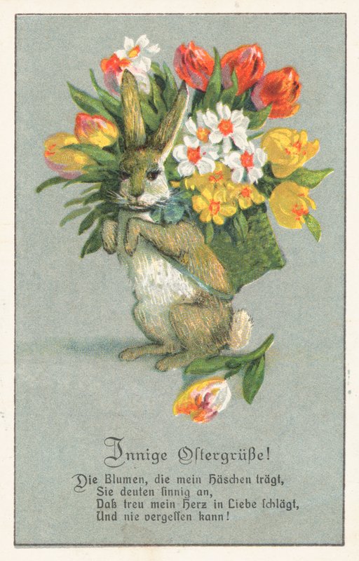 German Easter Card by German School