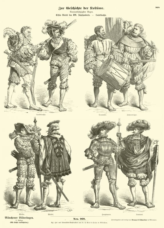 German Landsknechte, Early 16th Century by German School