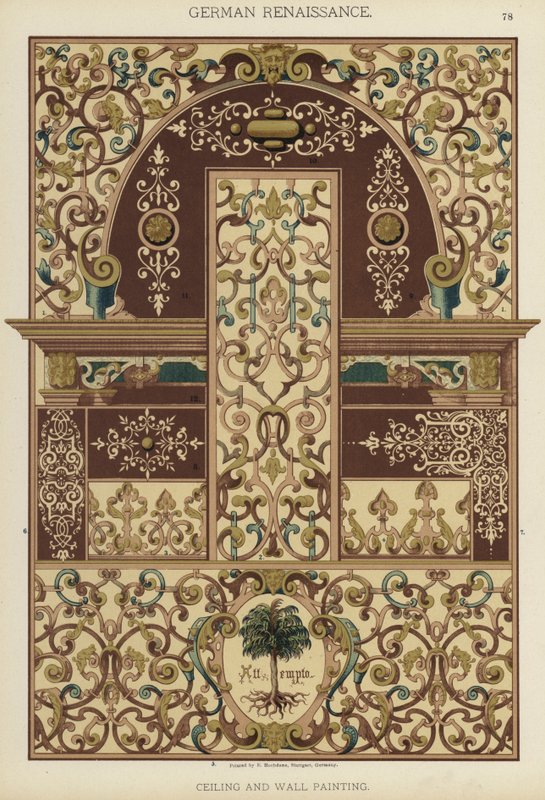 German Renaissance, Ceiling and Wall Painting by German School