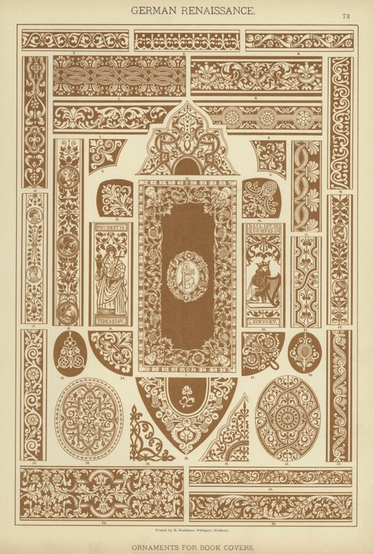 German Renaissance, Ornaments for Book Covers by German School