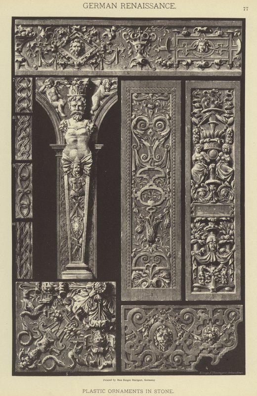 German Renaissance, Plastic Ornaments in Stone by German School