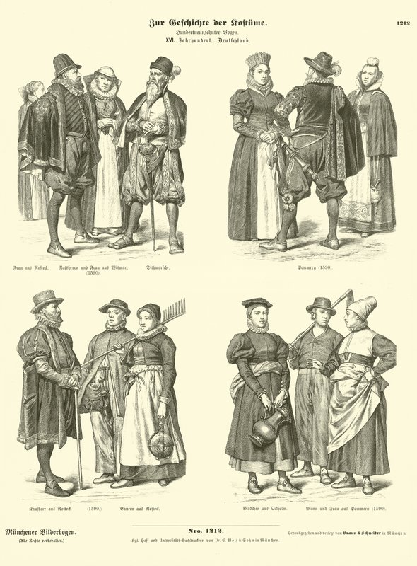 German Costumes, 16th Century by German School