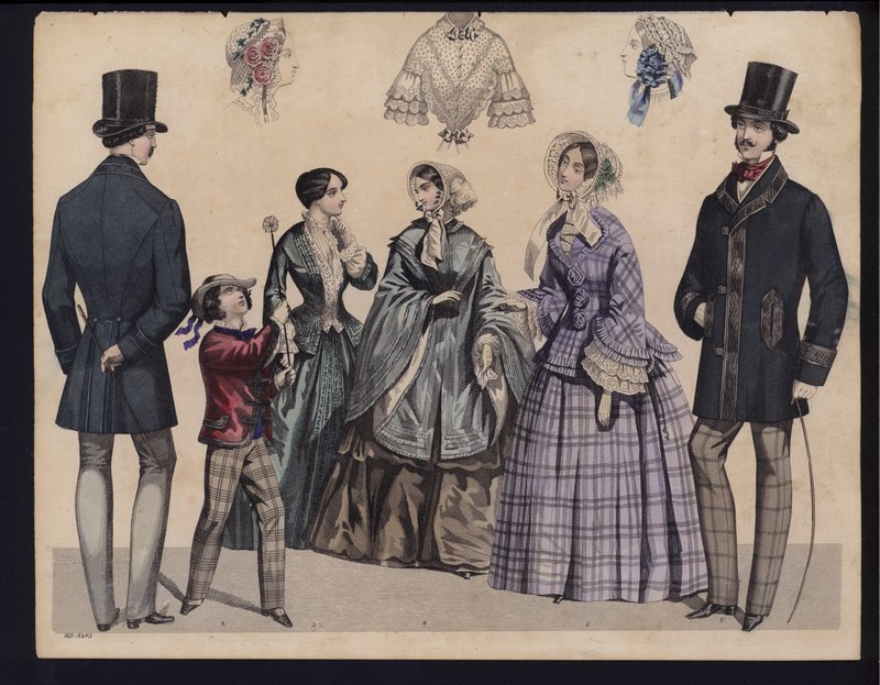 German fashion plate, mid 19th century by German School