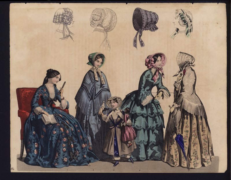 German fashion plate, mid 19th century by German School