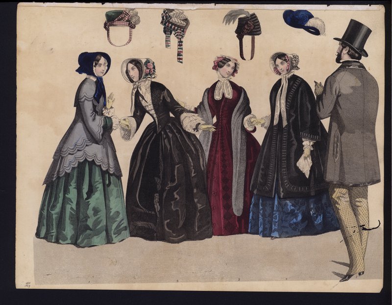 German fashion plate, mid 19th century by German School