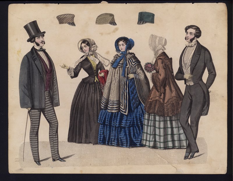 German fashion plate, mid 19th century by German School