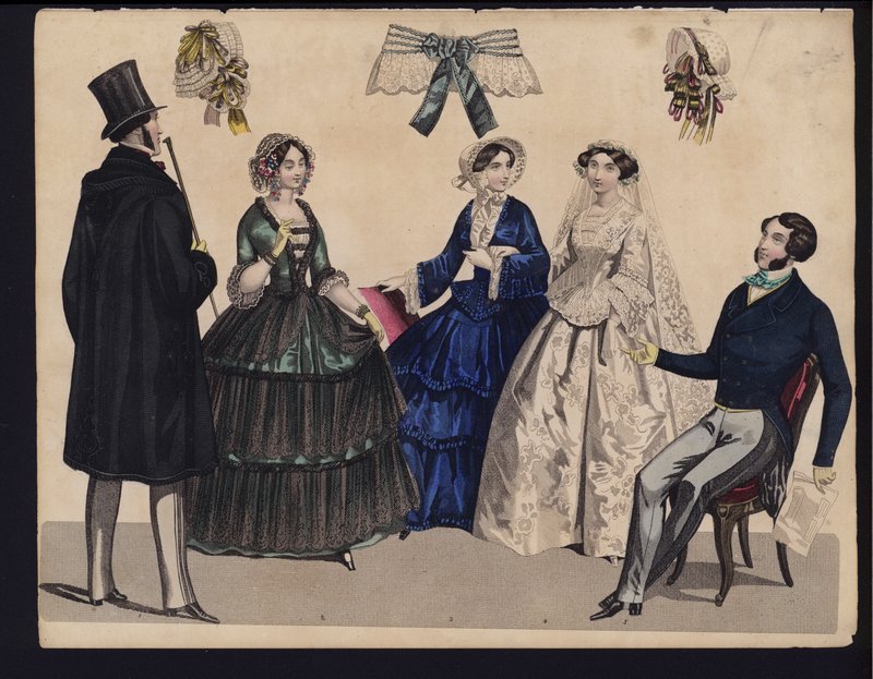 German fashion plate, mid 19th century by German School