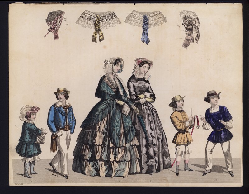 German fashion plate, mid 19th century by German School