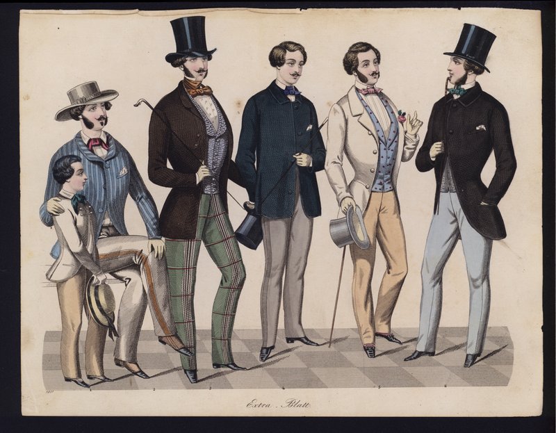 German fashion plate, mid 19th century by German School