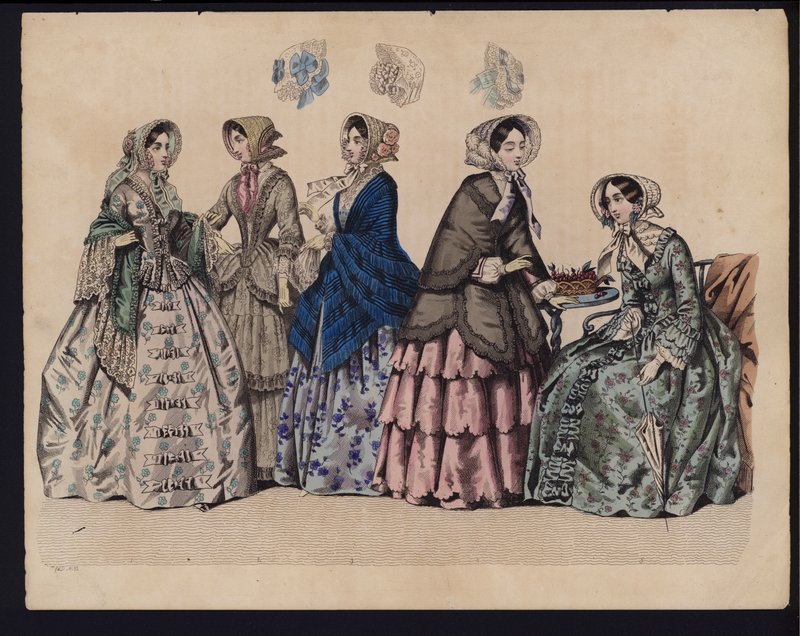 German fashion plate, mid 19th century by German School
