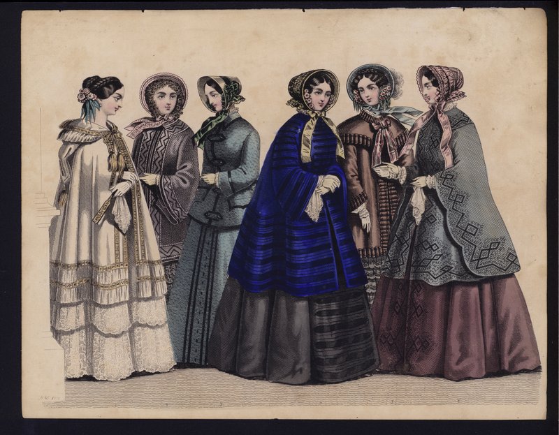German fashion plate, mid 19th century by German School
