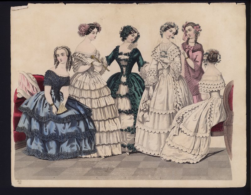 German Fashion Plate, Mid 19th Century by German School