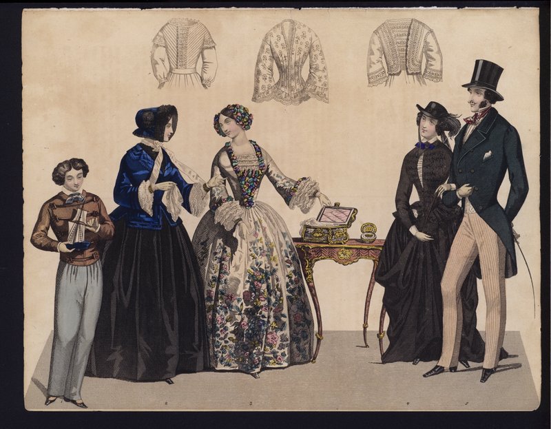 German Fashion Plate, Mid 19th Century by German School