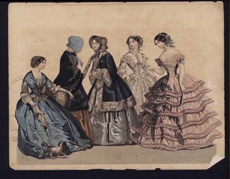 German fashion plate, mid 19th century by German School