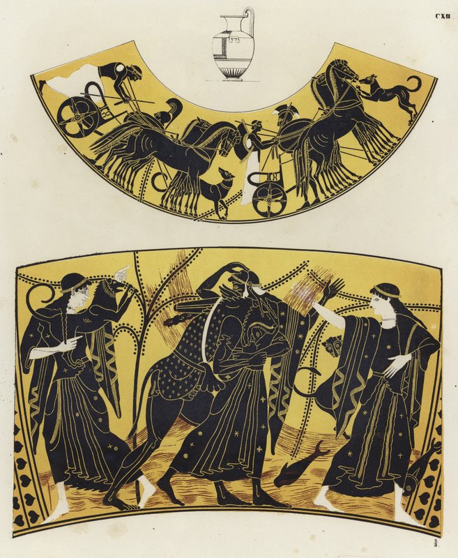 Greek vase painting by German School