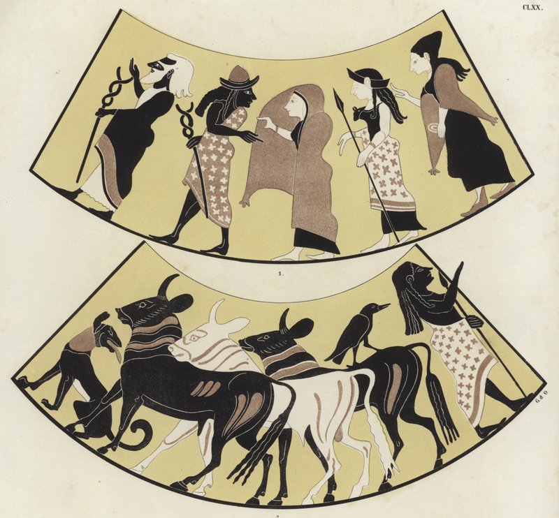Greek vase painting by German School