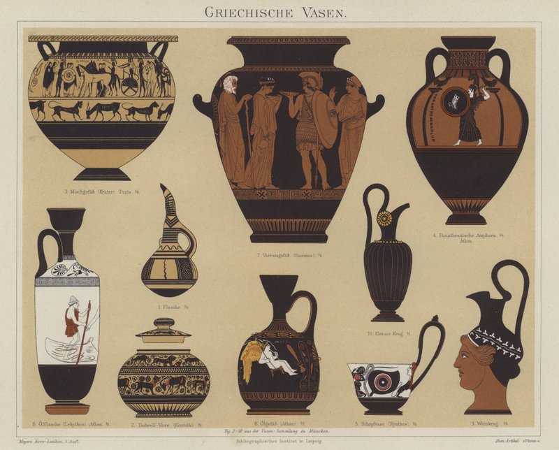 Greek vases by German School