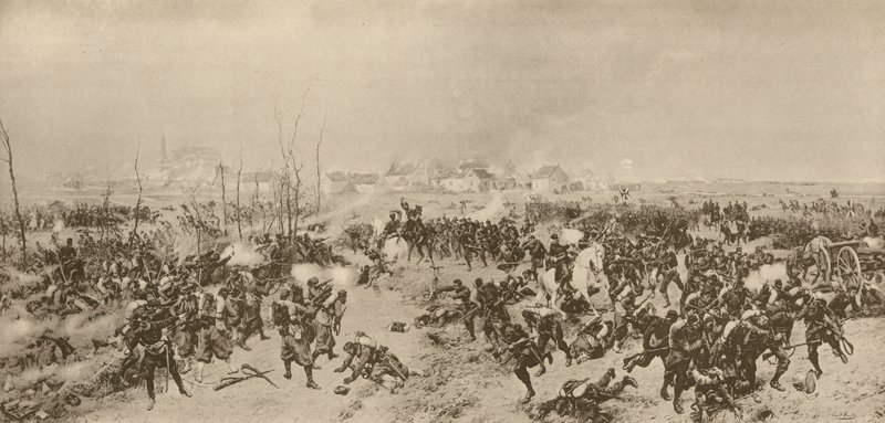Hanseatic troops at Loigny, Franco-Prussian War, December 1870 by German School
