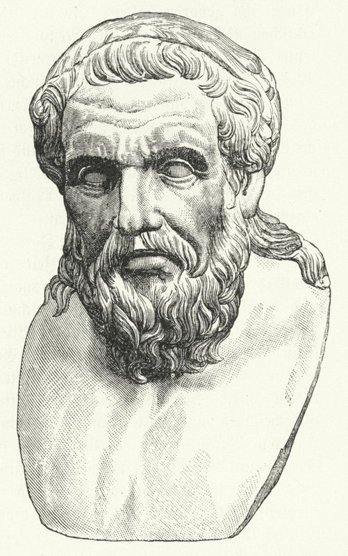 Head of the Roman philosopher Apollonios of Tyana by German School