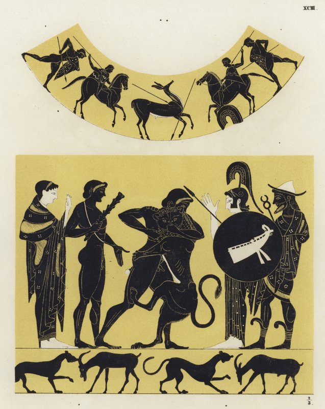 Hercules Fighting the Nemean Lion by German School