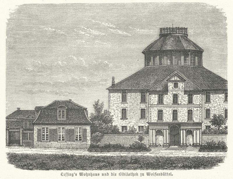 Home of the German philosopher and dramatist Gotthold Ephraim Lessing and the library in Wolfenbuettel by German School