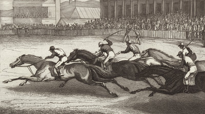 Horse racing in England by German School