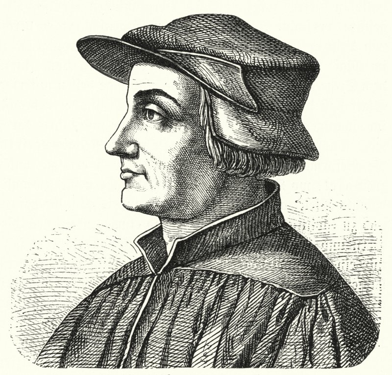 Huldrych Zwingli, leading figure of the Reformation in Switzerland by German School