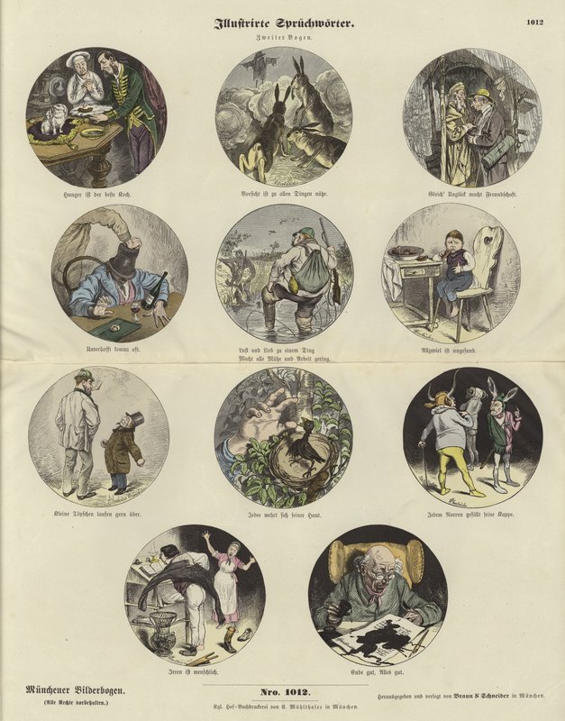 Illustrated Proverbs by German School