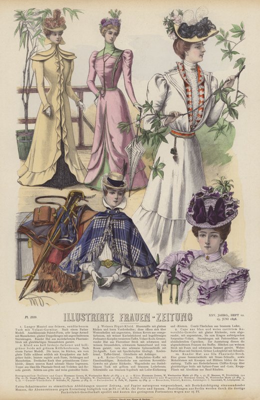 Illustration for Illustrirte Frauen-Zeitung by German School