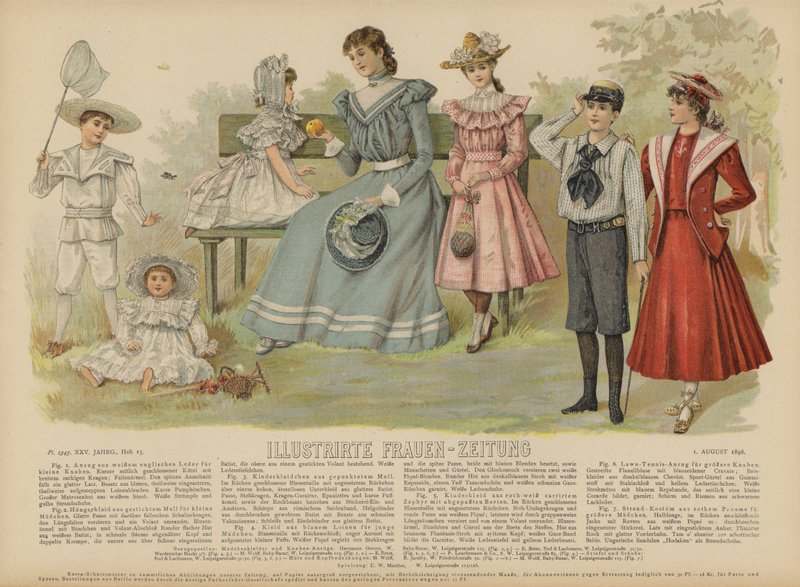 Illustration for Illustrirte Frauen-Zeitung by German School