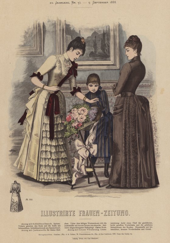 Illustration for Illustrirte Frauen-Zeitung by German School