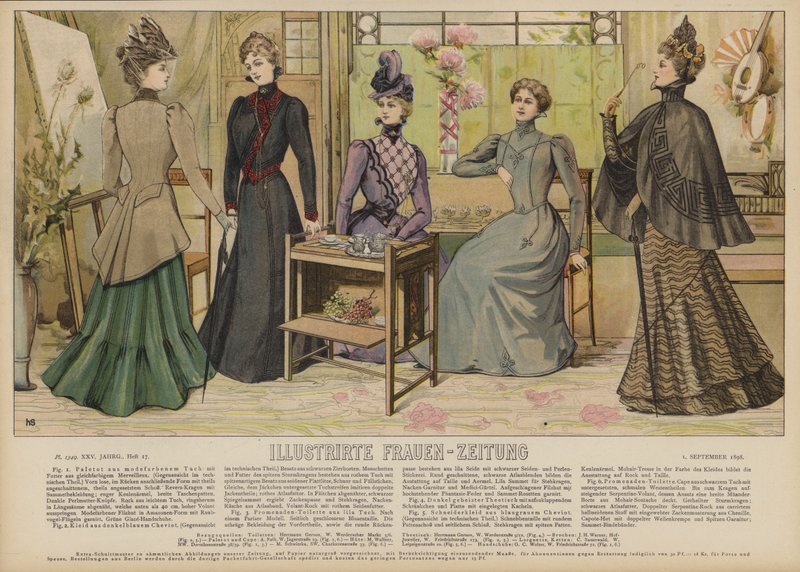Illustration for Illustrirte Frauen-Zeitung by German School