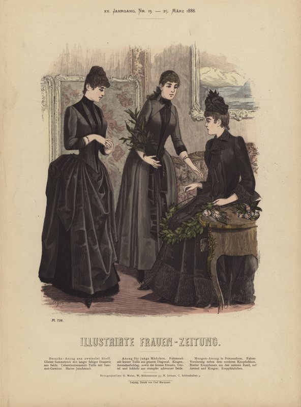 Illustration for Illustrirte Frauen-Zeitung by German School