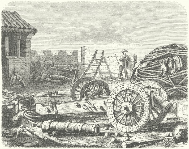 In the Taku Forts, China by German School